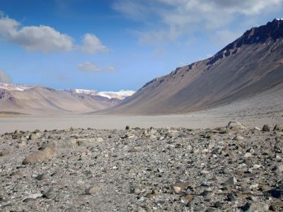 Wright Valley, eines der Trockentäler auf Antarktika / Rossmeer. 