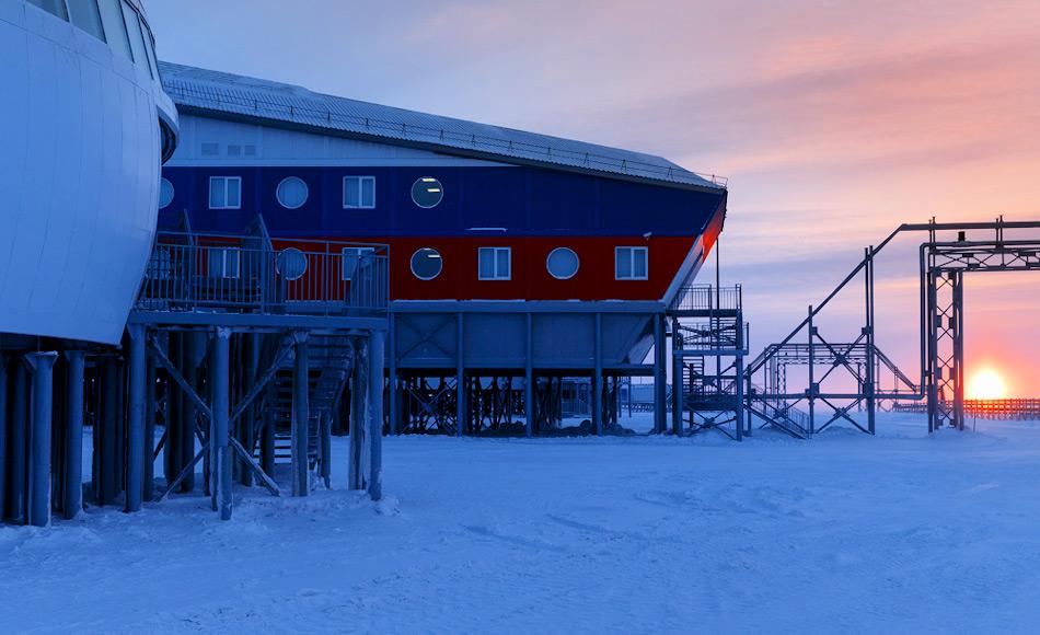 Die Militärbasis auf Aleksandra Land ist nur ein Komplex in Russlands Plänen die arktischen Streitkräfte zu modernisieren. Auf Wrangel Island ist gegenwärtig ein weiterer ähnlicher Komplex im Bau. Bild: Russisches Verteidigungsministerium