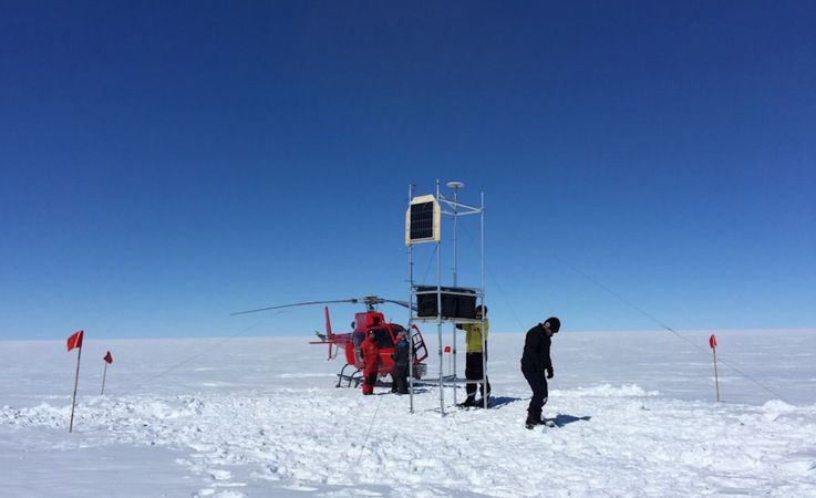 Ein Forscherteam aus Australien und den USA haben den ganzen Sommer auf der Totten-Gletscherzunge