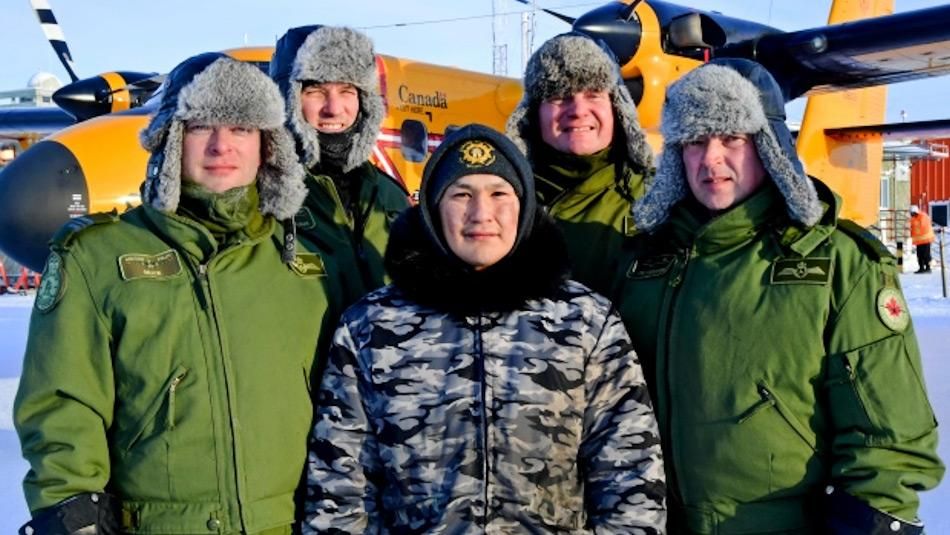 Glückliche Rettung durch kanadisches Militär in der Arktis